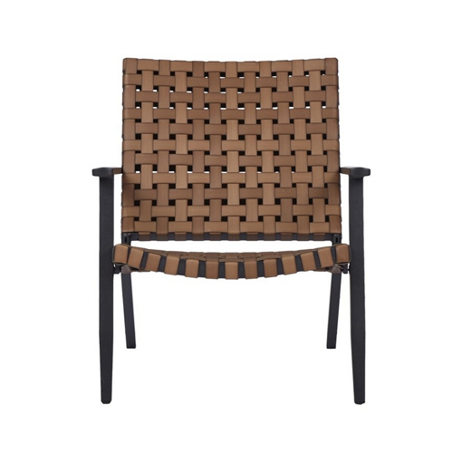 OUTFIT ΠΟΛΥΘΡΟΝΑ ΚΗΠΟΥ ΑΛΟΥΜΙΝΟ/RATTAN ΜΑΥΡΟ-ΚΑΦΕ 76X78X65EK.