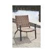 OUTFIT ΠΟΛΥΘΡΟΝΑ ΚΗΠΟΥ ΑΛΟΥΜΙΝΟ/RATTAN ΜΑΥΡΟ-ΚΑΦΕ 76X78X65EK.