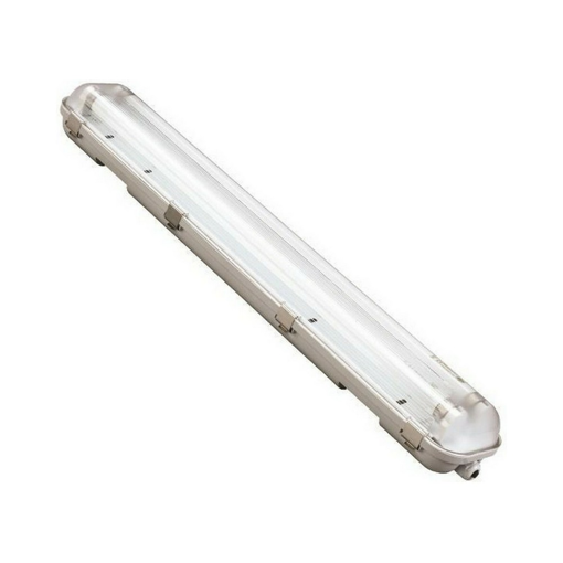 ΦΩΤΙΣΤΙΚΟ ΣΤΕΓΑΝΟ ΓΙΑ LED TUBE ME INOX CLIPS 2X0.60M