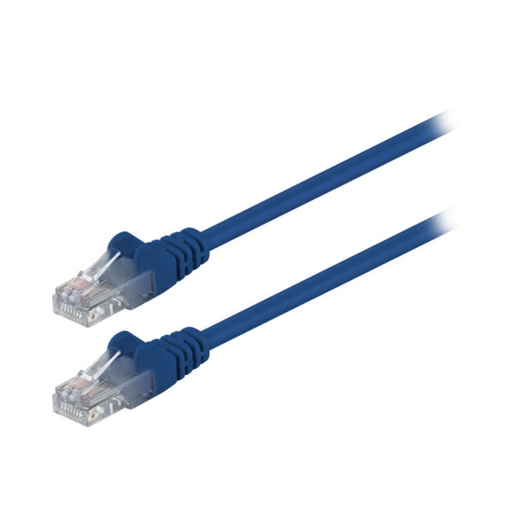 Καλώδιο δικτύου CAT 5e, U/UTP patchcable, 0.25m, σε μπλε χρώμα.