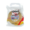 LOGO TAPE 15χ33 PLASTIC CORE CLEAR