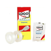 LOGO TAPE 15χ33 PLASTIC CORE CLEAR