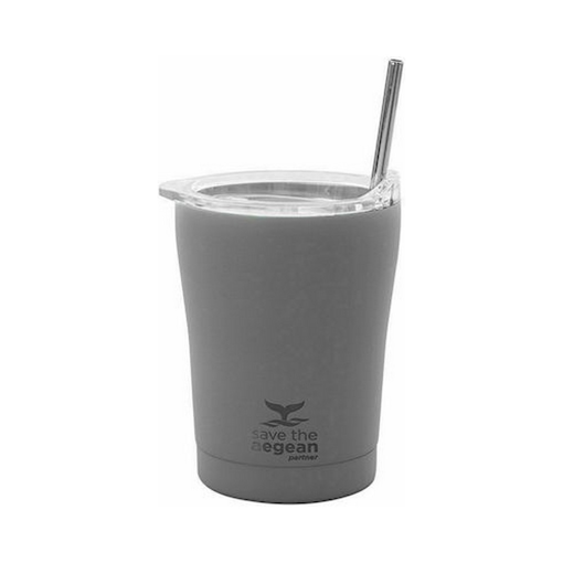 COFFEE MUG 350ML FJORD GREY SAVE AE.