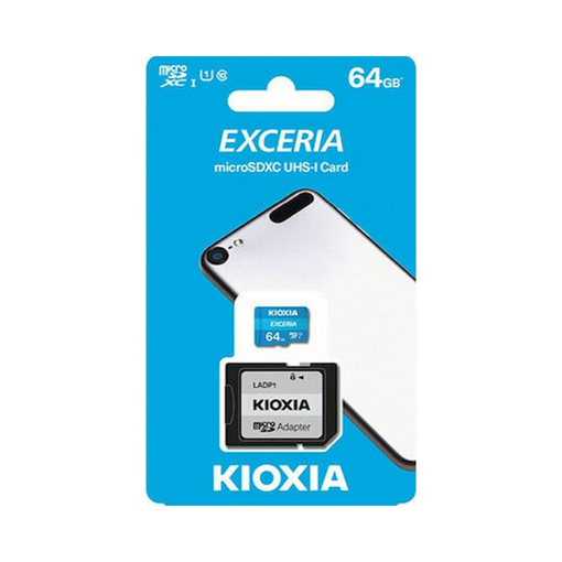 KIOXIA MICRO SD 64GB WITH ADAPTER UHS I U1 (M203)