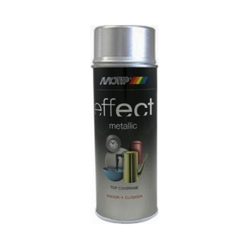 Motip Dupli Σπρέι Βαφής Deco Effect Metallic Lacquer με Μεταλλικό Εφέ Ασημί 400ml