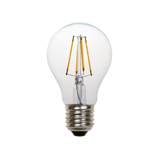 ΛΑΜΠΑ LED ΚΟΙΝΗ FILAMENT 4W E27 6500K 220-240V CLEAR