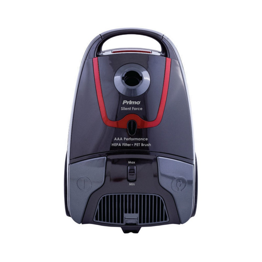 Σκούπα PRVC-40438 Primo Ηλεκτρική AAA Silent Force, με πέλμα PET 700W 3.5L Γκρι/Κόκκινη