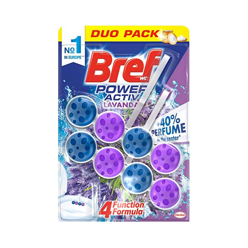 Bref Power Activ Block Λεκάνης με Άρωμα Lavender 2x50gr