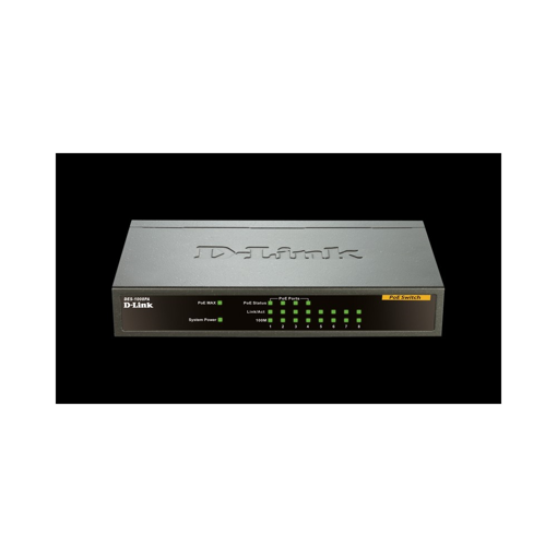 D-LINK DES-1008PA 8-Port 10/100 PoE Desktop Switch.