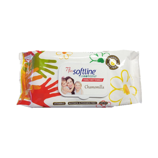 SOFTLINE WET TOWELS 72s FAMILY FLIP UP