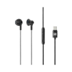 LAMTECH TYPE-C SMARTPHONE EARPHONES WITH MIC BLACK