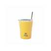 Estia Coffee Mug Save The Aegean Ποτήρι Θερμός με Καλαμάκι Pineapple Yellow 350ml