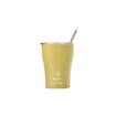 Estia Coffee Mug Save The Aegean Ποτήρι Θερμός με Καλαμάκι Pineapple Yellow 350ml