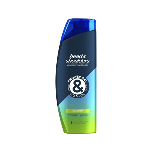 H&S 3in1 S/GEL & S/POO 360ml REFRESHING