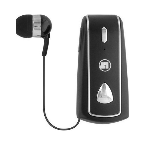 LAMTECH RETRACTABLE BT 5.0 CLIP ON HEADSET BLACK (HANGING CORD)