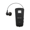 LAMTECH RETRACTABLE BT 5.0 CLIP ON HEADSET BLACK (HANGING CORD)