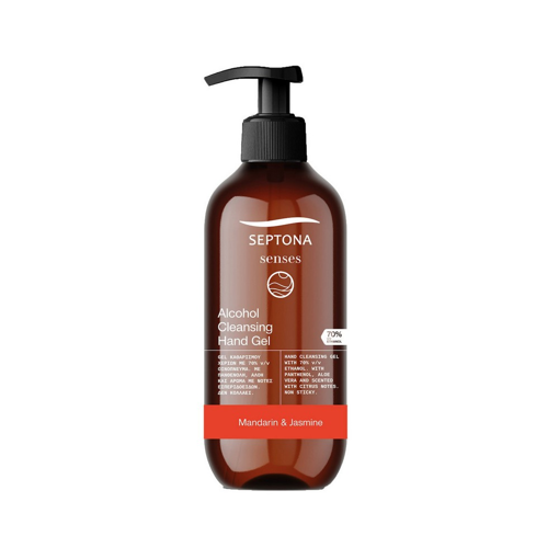 Septona Senses Αντισηπτικό Gel Χεριών με Αντλία 300ml Mandarin & Jasmine