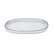 CARACTERE WHITE CUMULUS OVAL DISH 46,5X28,7X3CM