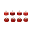 LED CANDLE GLITT/ELECT X8 RED