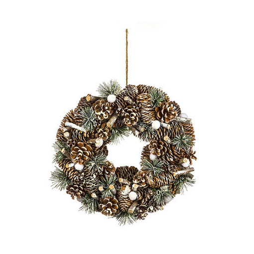 PINECONE WREATH DECO+BALL