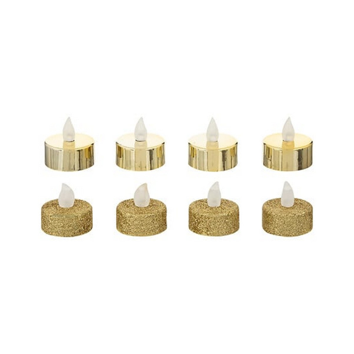 LED CANDLE GLITT/ELECT X8 GLD