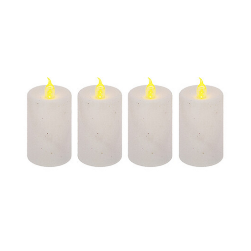 LED VOTIVE GLITT X4 WH