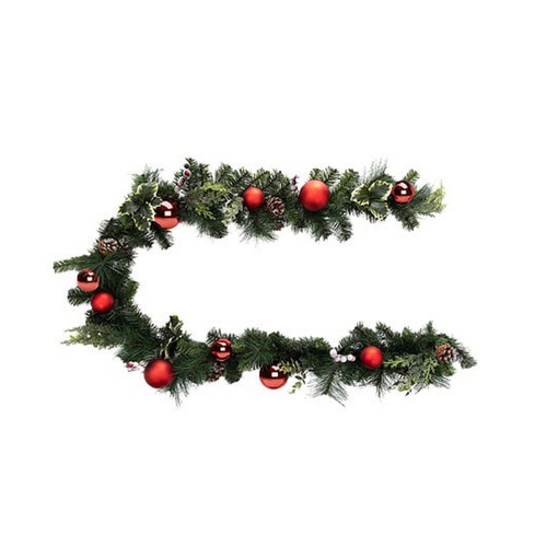 NATURE GARLAND RED DECO 2M